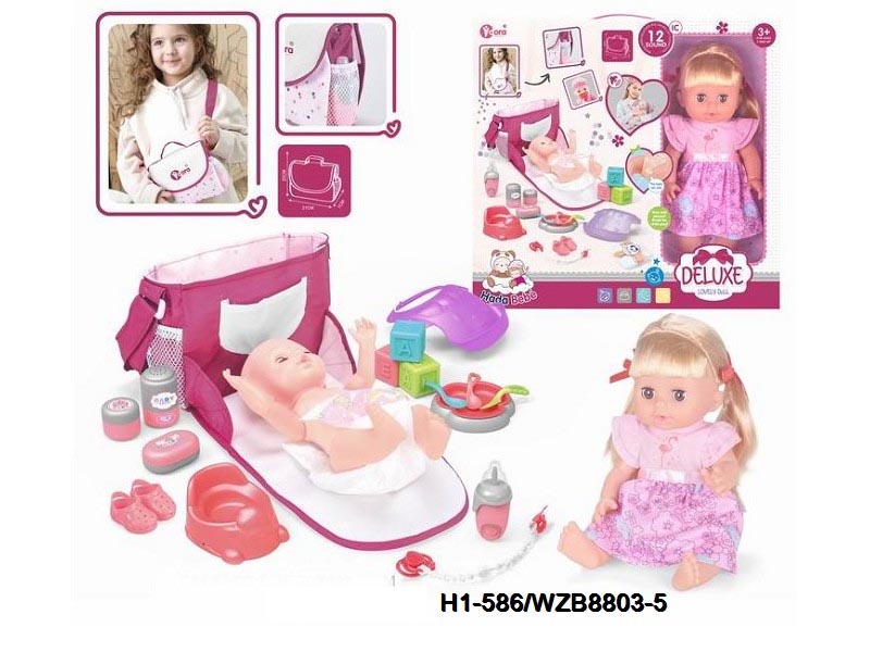 Set Mainan Tas Perawatan Bayi Perempuan untuk Bayi 02 (6)