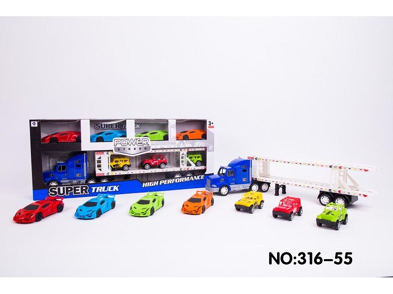 Igrača Vozilo Plastični težki tovornjak in železniški set toy012 (4)