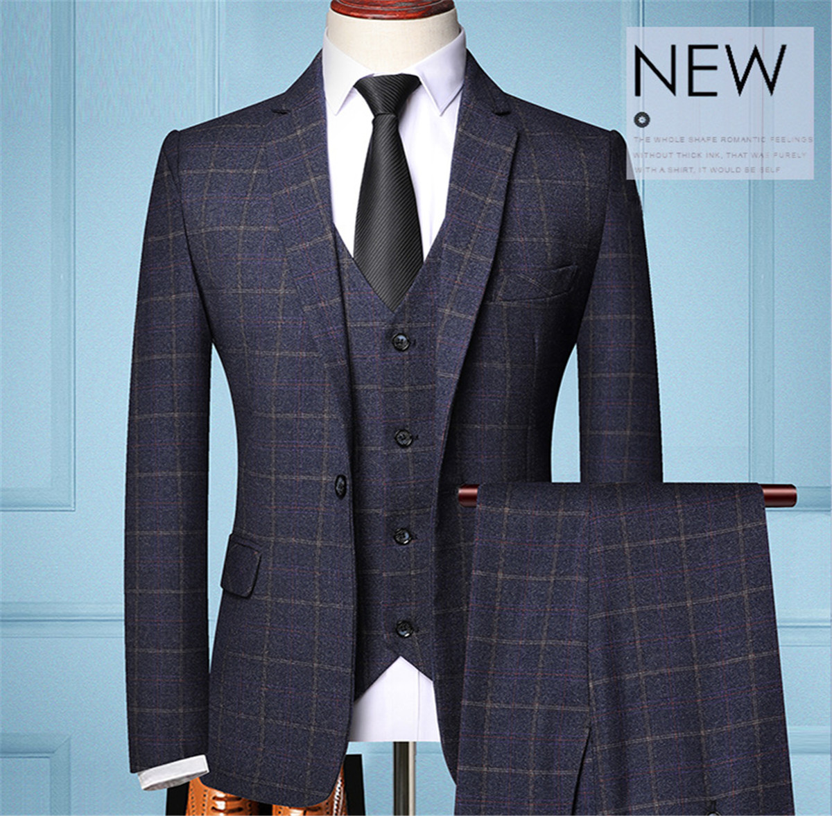Custom checkered suit for men 1 (1)