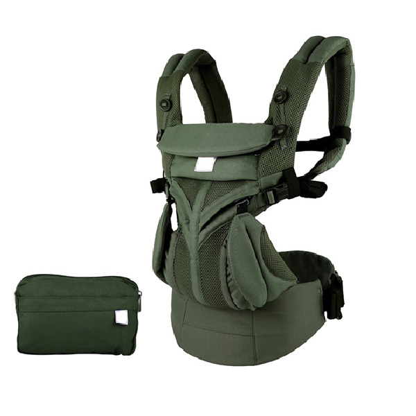 Green baby carrier