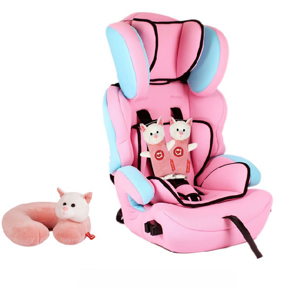 PINK  TRAVAL CAR SEAT WITH CUSHION