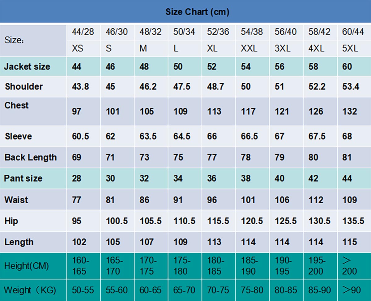 size chart 6