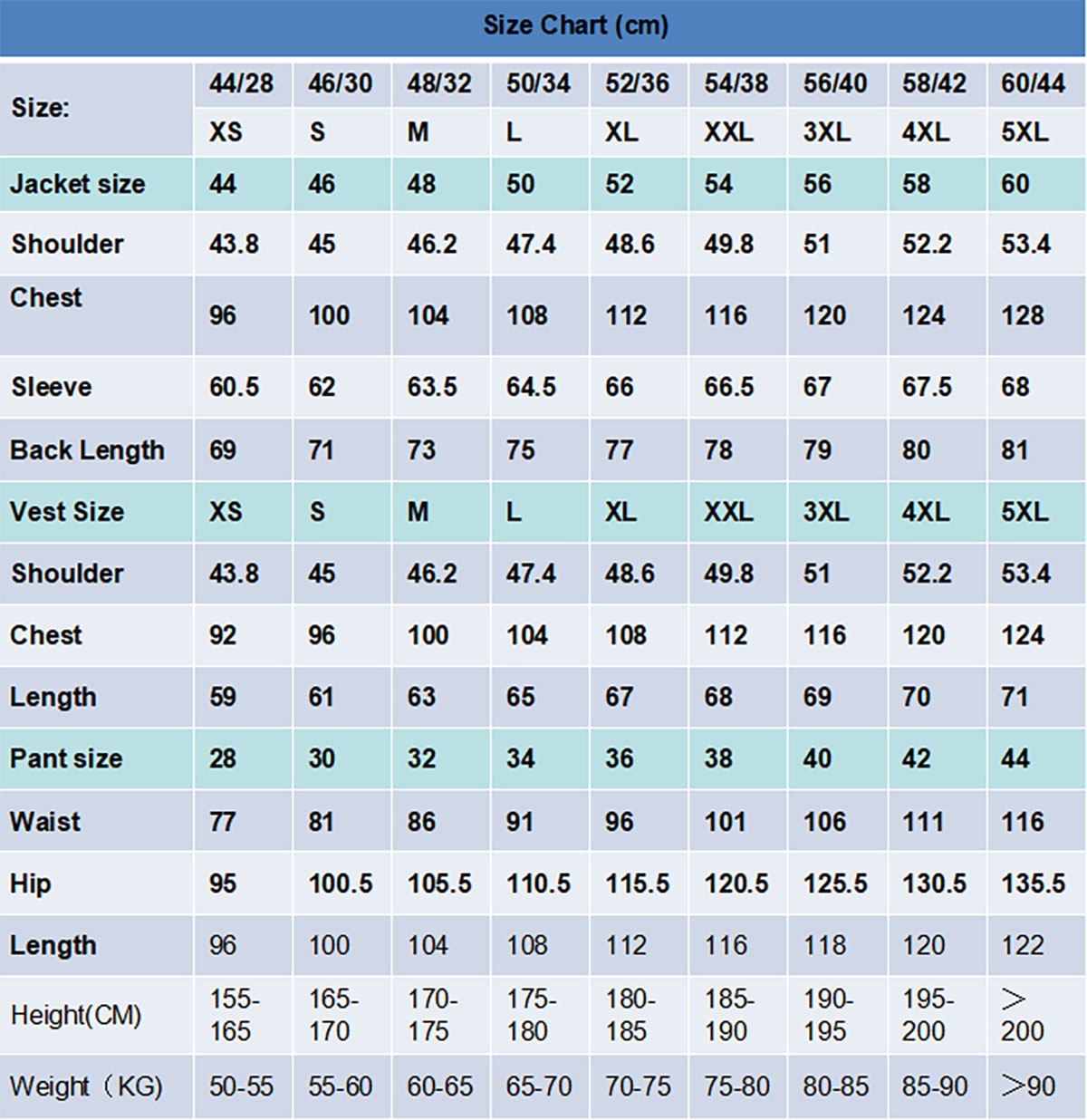 size chart9